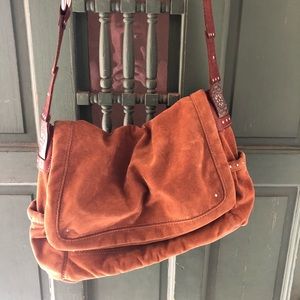 Fossil Corduroy Messenger Bag